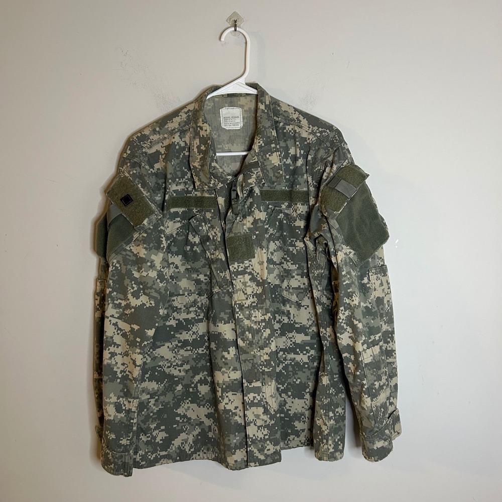 DJ Manufacturing Digital Camo Army Combat Uniform Coat Mens Medium Regular